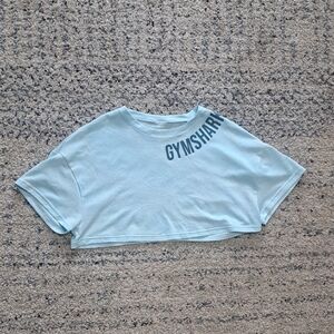Gymshark Sky Blue Cropped Tee